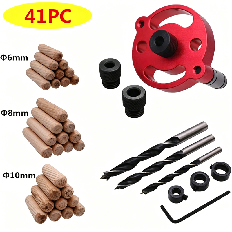 Kit de gabarit à tenon autocentrant pour le travail du bois