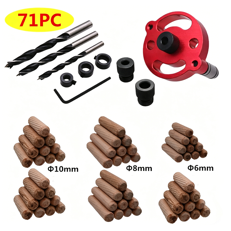 Kit de gabarit à tenon autocentrant pour le travail du bois
