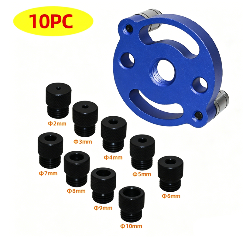 Kit de gabarit à tenon autocentrant pour le travail du bois