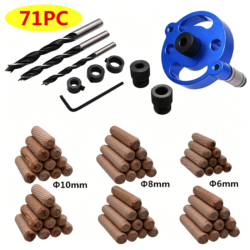 Kit de gabarit à tenon autocentrant pour le travail du bois