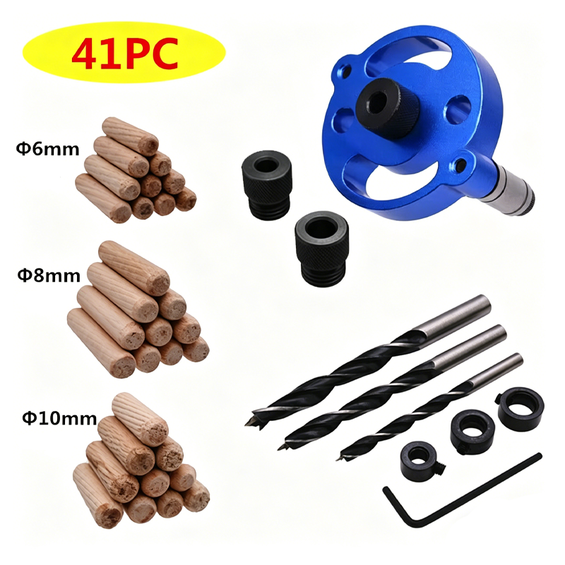 Kit de gabarit à tenon autocentrant pour le travail du bois