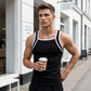 👕50% DE RÉDUCTION! 💪 Débardeur Muscle Côtelé à Passepoil Contrasté pour Homme – Coupe Ajustée, Tissu Respirant & Parfait Pour La Salle De Sport Ou Les Journées Chaudes 🔥