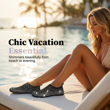 🏖️ PROMO LIMITÉE 50% DE RÉDUCTION ! ✨ Chaussures de Plage – Pailletées, Antidérapantes, Respirantes ✨