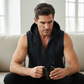 🏋️‍♂️ 50 % DE RÉDUCTION POUR UNE DURÉE LIMITÉE ! 🎽 Débardeur de sport à capuche pour homme – Respirant, col en V, capuche intégrée 🧢