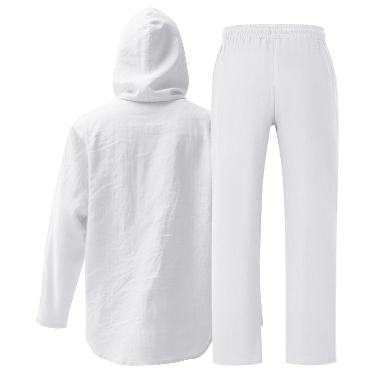 Tenue de plage en lin respirant pour homme