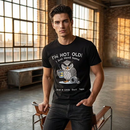 💞Plus de 50 000 exemplaires vendus !🦉 T-shirt à motif « I'm Not Old » (Je ne suis pas vieux)