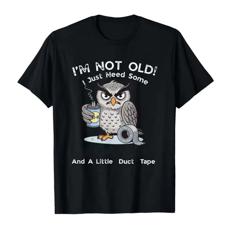 💞Plus de 50 000 exemplaires vendus !🦉 T-shirt à motif « I'm Not Old » (Je ne suis pas vieux)
