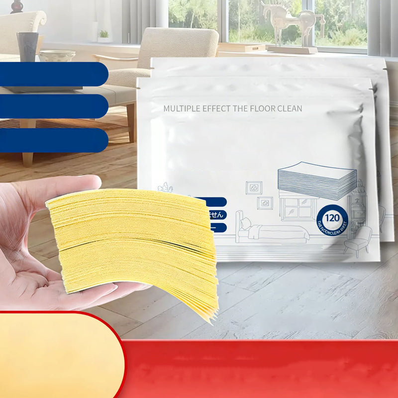 Lingettes nettoyantes pour sols solubles dans l'eau