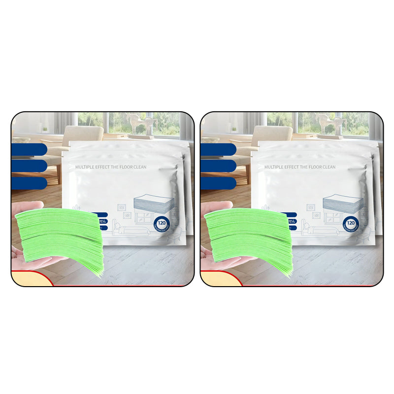 Lingettes nettoyantes pour sols solubles dans l'eau