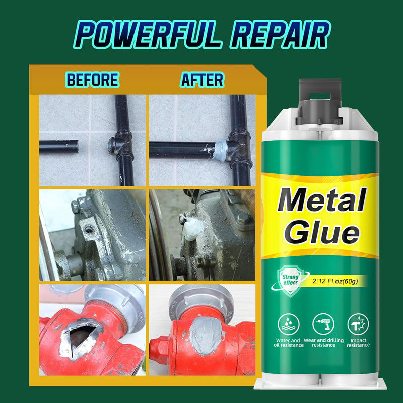 🔧 PROMO LIMITÉE 50% DE RÉDUCTION ! ⚙️ Colle AB pour Métaux – 2 Composants, Extra-Forte, Rapide 🛡️