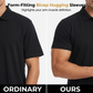 Chemise décontractée de bureau unie à manches courtes pour homme, effet rafraîchissant