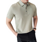 Chemise décontractée de bureau unie à manches courtes pour homme, effet rafraîchissant