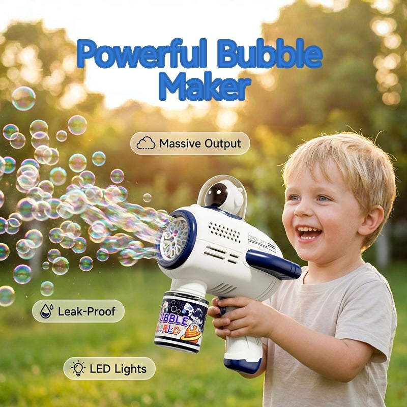 🚀 Décollage immédiat pour un maximum de fun avec le pistolet à bulles électrique astronaute pour enfants 🌈