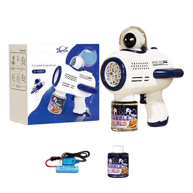 🚀 Décollage immédiat pour un maximum de fun avec le pistolet à bulles électrique astronaute pour enfants 🌈