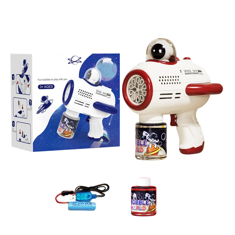 🚀 Décollage immédiat pour un maximum de fun avec le pistolet à bulles électrique astronaute pour enfants 🌈