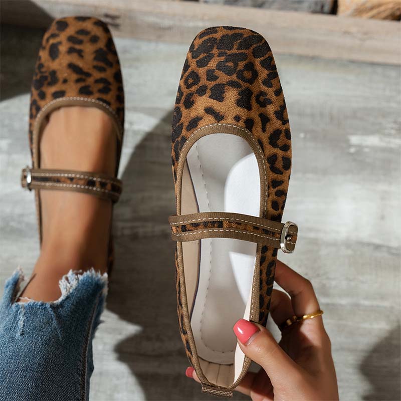 🥿🌿✨ PROMO -50% ! Ballerines Confortables en PU Aspect Daim avec Bride – Nouveau Style 2026, Souples & Élégantes (6 Couleurs, 36-43)
