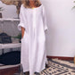 💥50 % DE RÉDUCTION !🔥Robe longue ample décontractée en coton et lin pour femme✈️