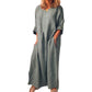 💥50 % DE RÉDUCTION !🔥Robe longue ample décontractée en coton et lin pour femme✈️