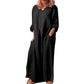 💥50 % DE RÉDUCTION !🔥Robe longue ample décontractée en coton et lin pour femme✈️