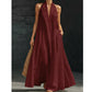 Robe longue élégante et décontractée à col licou pour l'été