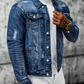 🧥 50% DE RÉDUCTION MAINTENANT ! 👖 Veste en jean délavé vintage pour homme décontractée – Design intemporel, tissu durable et poches fonctionnelles ✨
