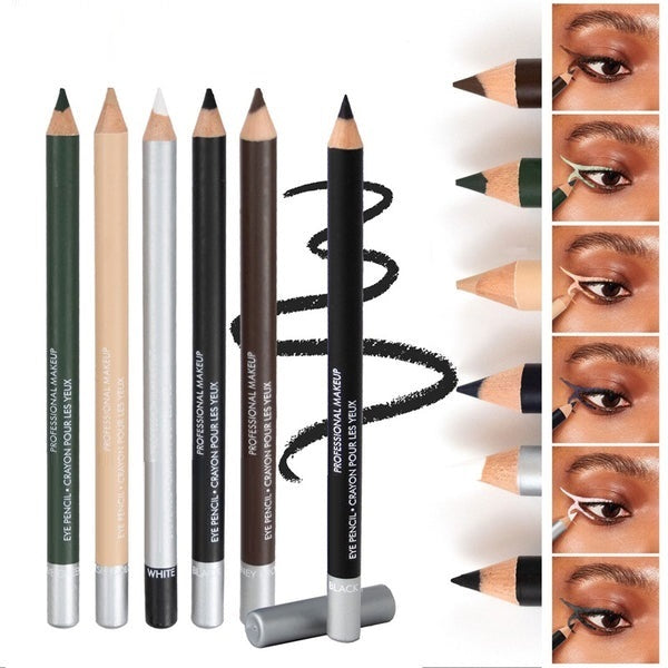 💗🎁 PROMO FLASH 50% ! Ensemble 3 Crayons Eyeliner Waterproof Longue Tenue – Mine Douce, Design Bois Écologique, 6 Coloris Disponibles, Idéal Débutants & Pros ✨