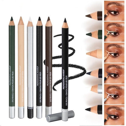💗🎁 PROMO FLASH 50% ! Ensemble 3 Crayons Eyeliner Waterproof Longue Tenue – Mine Douce, Design Bois Écologique, 6 Coloris Disponibles, Idéal Débutants & Pros ✨