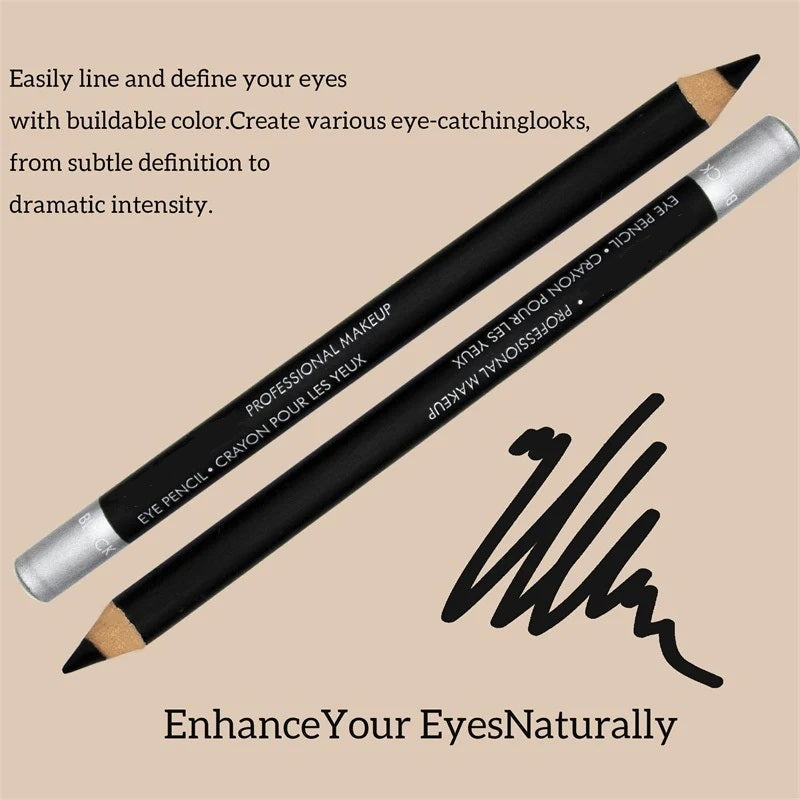 💗🎁 PROMO FLASH 50% ! Ensemble 3 Crayons Eyeliner Waterproof Longue Tenue – Mine Douce, Design Bois Écologique, 6 Coloris Disponibles, Idéal Débutants & Pros ✨
