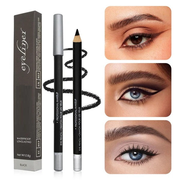 💗🎁 PROMO FLASH 50% ! Ensemble 3 Crayons Eyeliner Waterproof Longue Tenue – Mine Douce, Design Bois Écologique, 6 Coloris Disponibles, Idéal Débutants & Pros ✨