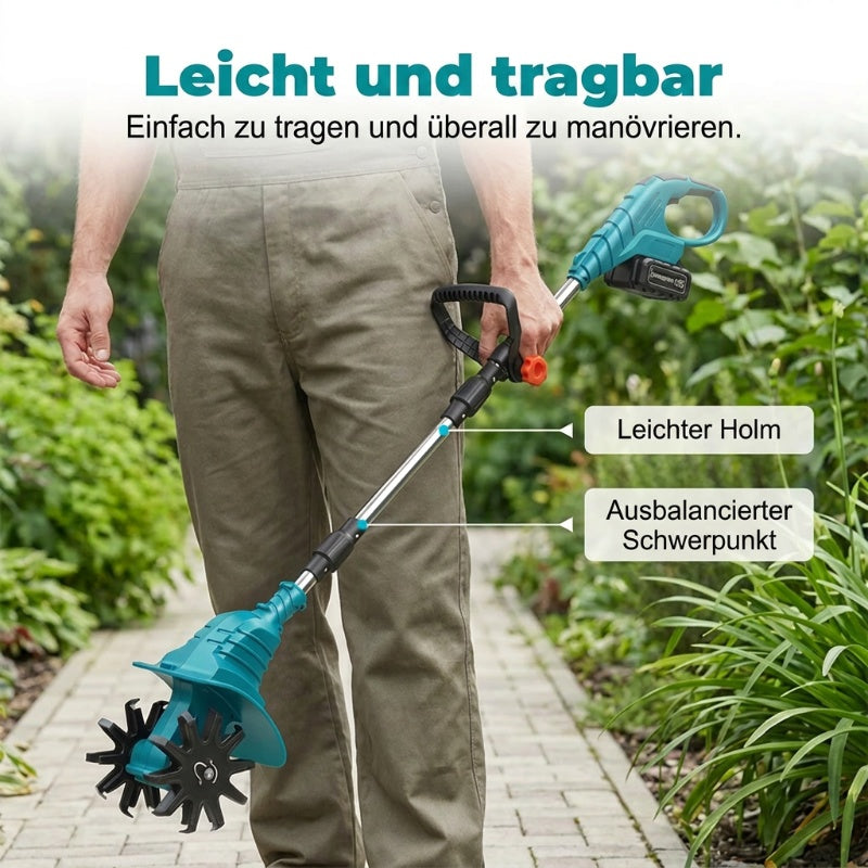 🌿50 % DE RÉDUCTION⚡ Motoculteur électrique sans fil | Ameublissement du sol ultra-puissant · Manche télescopique réglable · Grande autonomie · Lames ultra-résistantes · Jardinage facile