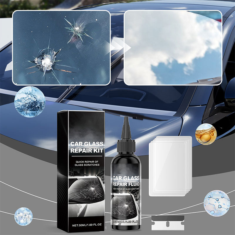 💫Achetez-en 1 et obtenez-en 1 gratuitement💫Kit de réparation rapide pour bris de glace automobile