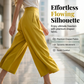 Jupe-culotte à taille haute, plissée et à jambes larges pour femme