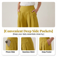 Jupe-culotte à taille haute, plissée et à jambes larges pour femme
