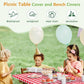 Housse imperméable pour table de pique-nique de 1,80 m - Lot de 3 pièces