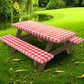 Housse imperméable pour table de pique-nique de 1,80 m - Lot de 3 pièces