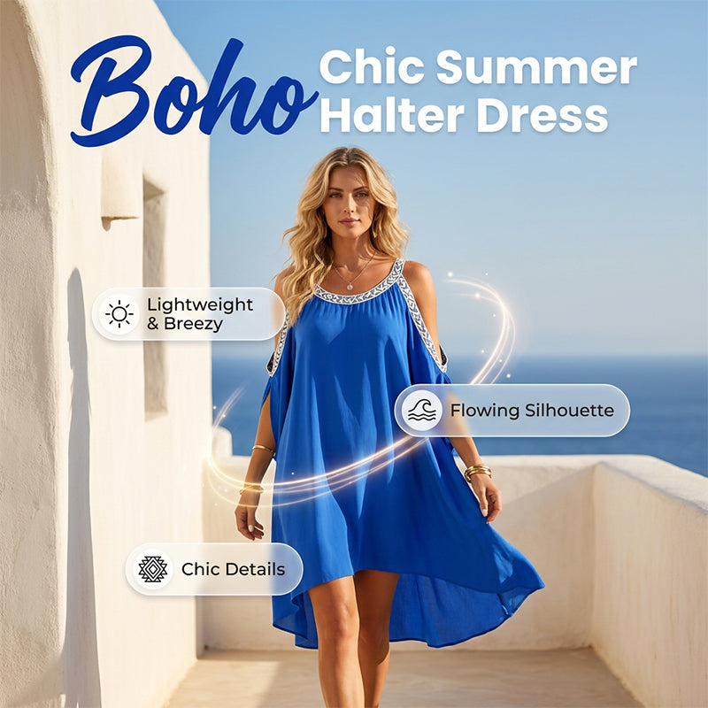 🔥Offre à durée limitée – Robe d'été à épaules dénudées pour femme