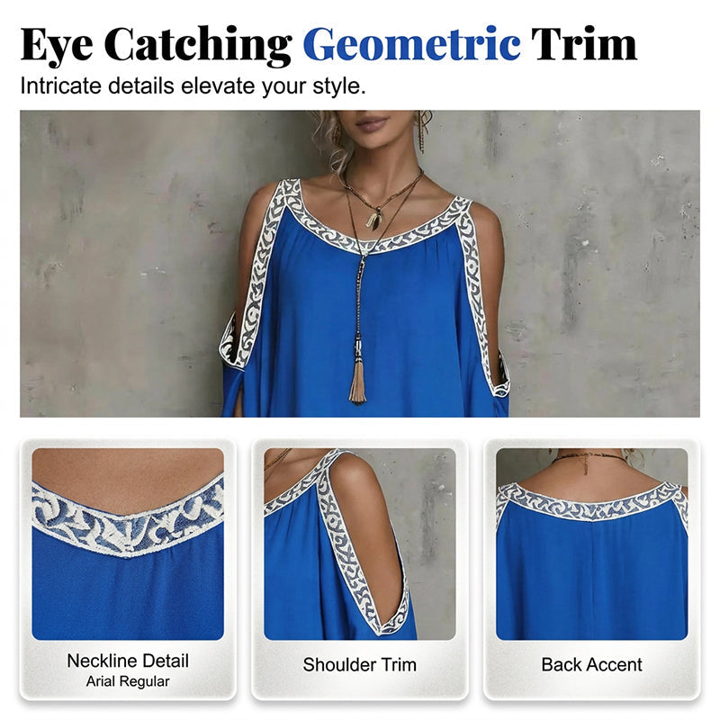 🔥Offre à durée limitée – Robe d'été à épaules dénudées pour femme