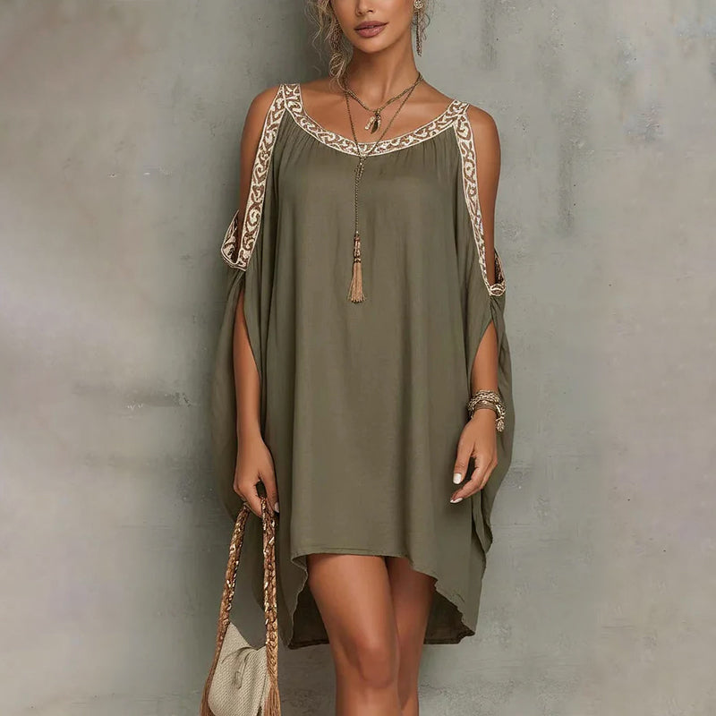 🔥Offre à durée limitée – Robe d'été à épaules dénudées pour femme