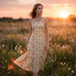 👗 Robe longue à fleurs sans manches pour femme — poches latérales, élégante et confortable 🌸