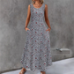 👗 Robe longue à fleurs sans manches pour femme — poches latérales, élégante et confortable 🌸