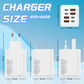 Chargeur mural rapide universel GaN à 8 ports