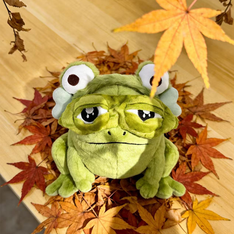 💙Masque de sommeil 3D « Grenouille rigolote » en tissu doux
