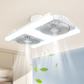 🌬️✨ Ventilateur de plafond double avec éclairage LED – design moderne et télécommande pour le salon et la chambre à coucher