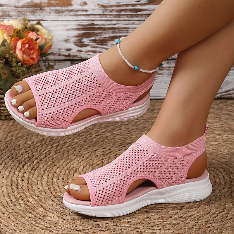 👡 Sandales en maille respirante à bout ouvert pour femmes | Confortables et légères