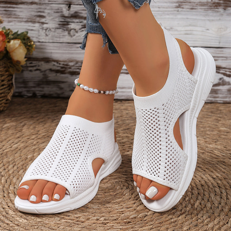 👡 Sandales en maille respirante à bout ouvert pour femmes | Confortables et légères