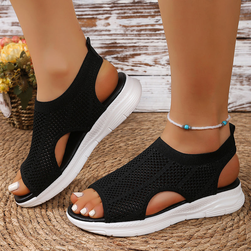 👡 Sandales en maille respirante à bout ouvert pour femmes | Confortables et légères