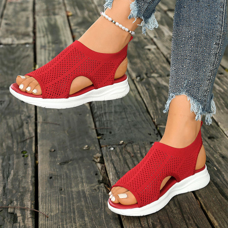 👡 Sandales en maille respirante à bout ouvert pour femmes | Confortables et légères