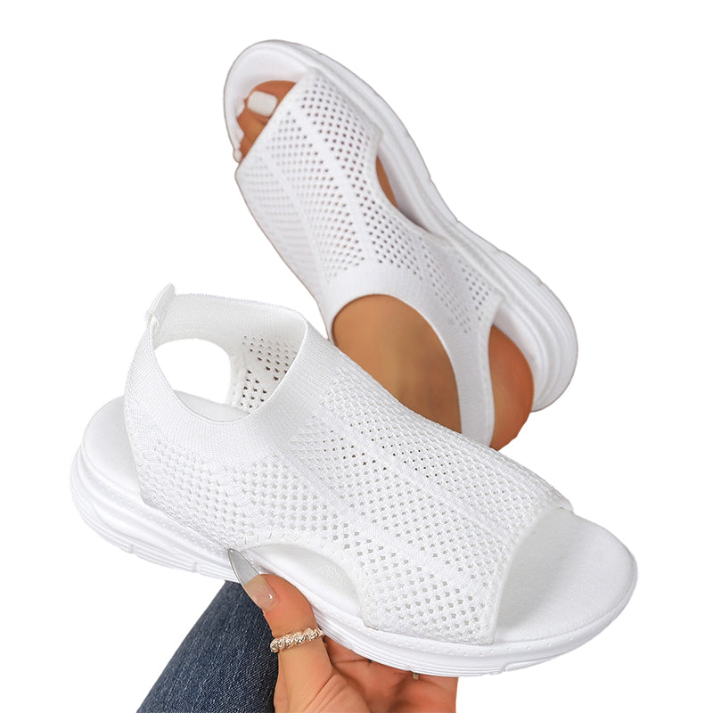 👡 Sandales en maille respirante à bout ouvert pour femmes | Confortables et légères