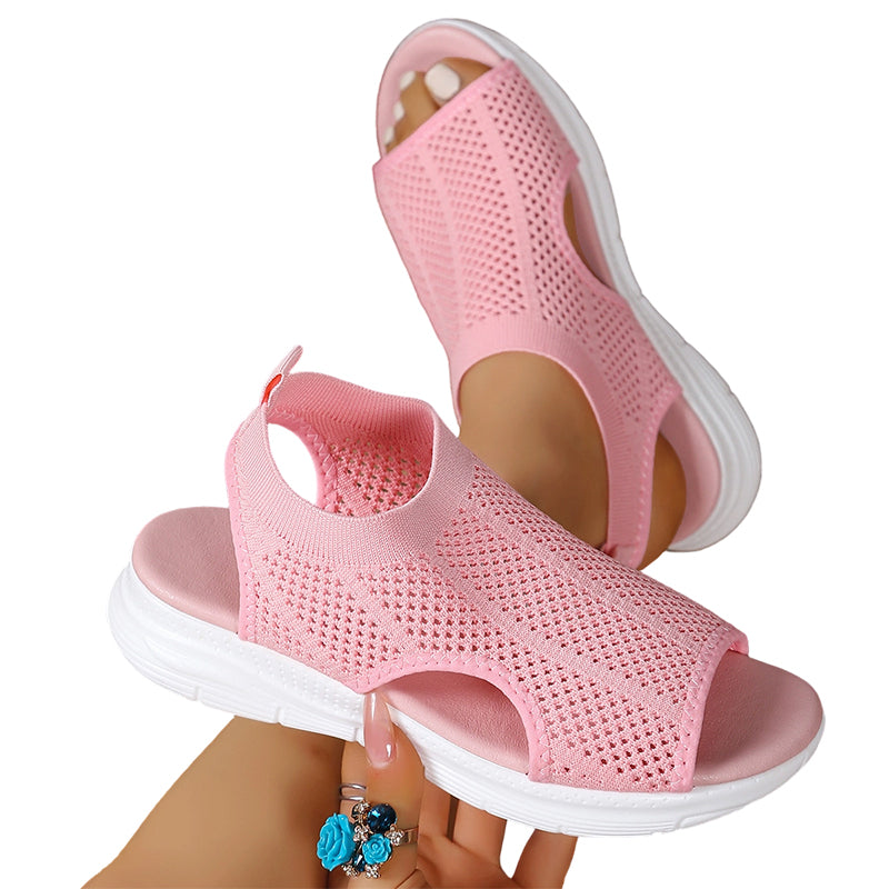 👡 Sandales en maille respirante à bout ouvert pour femmes | Confortables et légères