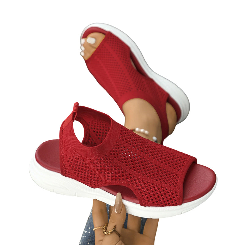 👡 Sandales en maille respirante à bout ouvert pour femmes | Confortables et légères